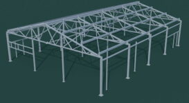 Стальной каркас магазина 15x20 метров