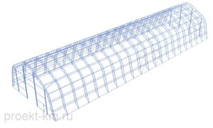 Каркасно тентовый ангар